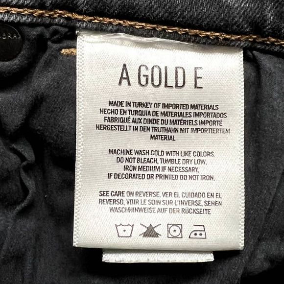 Agolde Gray High Rise Distressed Released Raw Hem Skinny Jeans Size 24 - Picture 7 of 10